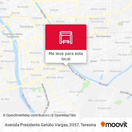 Avenida Presidente Getúlio Vargas, 3357 mapa