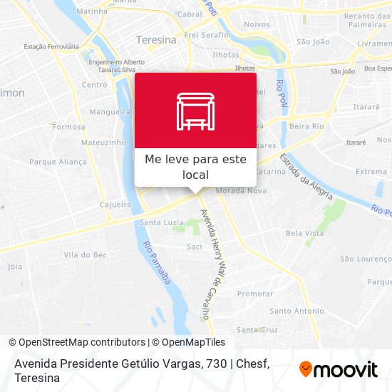 Avenida Presidente Getúlio Vargas, 730 | Chesf mapa