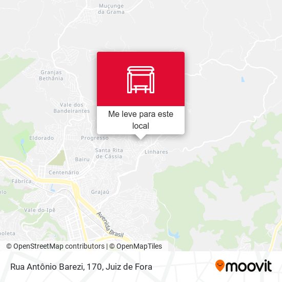 Rua Antônio Barezi, 170 mapa