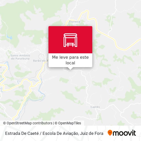 Estrada De Caeté / Escola De Aviação mapa