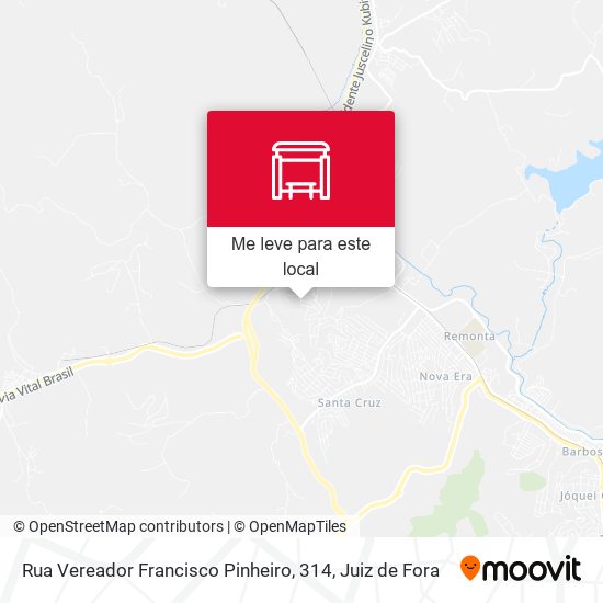 Rua Vereador Francisco Pinheiro, 314 mapa