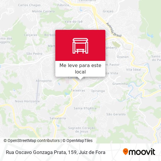 Rua Oscavo Gonzaga Prata, 159 mapa