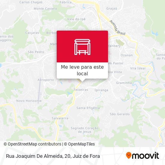 Rua Joaquim De Almeida, 20 mapa