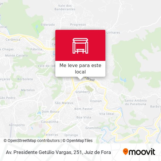 Av. Presidente Getúlio Vargas, 251 mapa