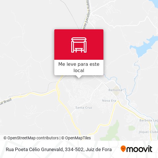 Rua Poeta Célio Grunevald, 334-502 mapa