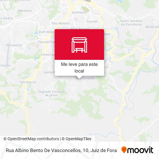 Rua Albino Bento De Vasconcellos, 10 mapa
