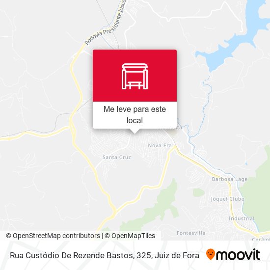 Rua Custódio De Rezende Bastos, 325 mapa