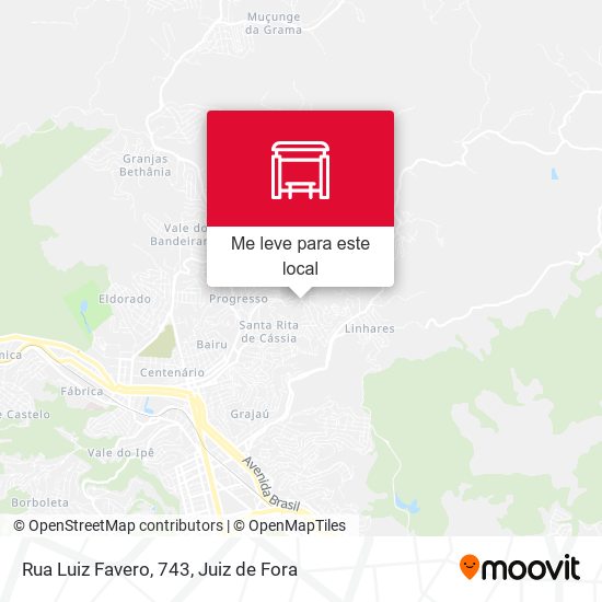 Rua Luiz Favero, 743 mapa