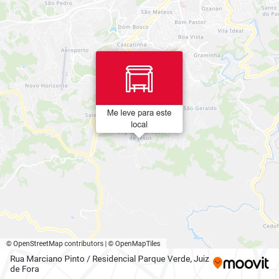 Rua Marciano Pinto / Residencial Parque Verde mapa