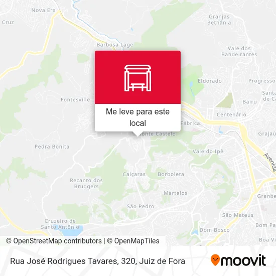 Rua José Rodrigues Tavares, 320 mapa