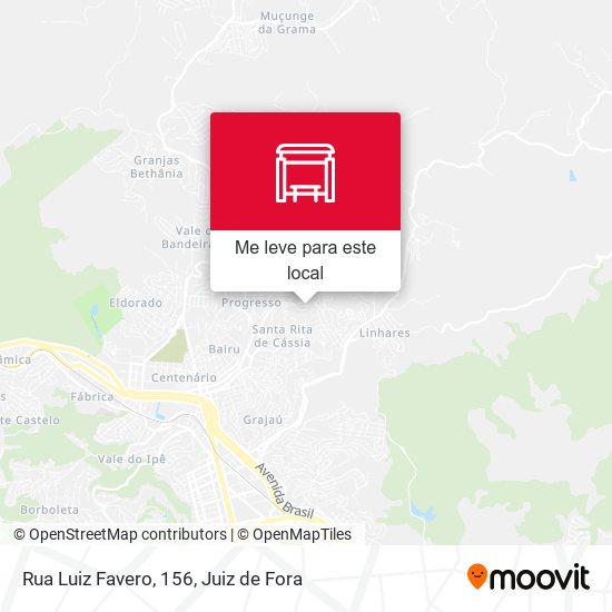 Rua Luiz Favero, 156 mapa