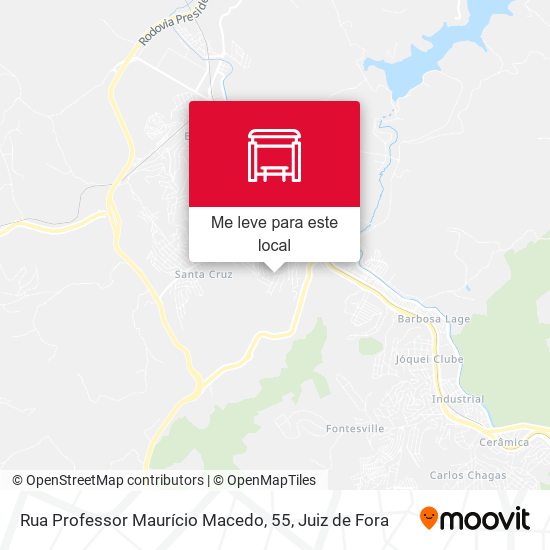 Rua Professor Maurício Macedo, 55 mapa
