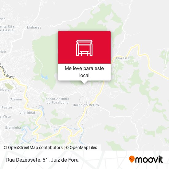 Rua Dezessete, 51 mapa