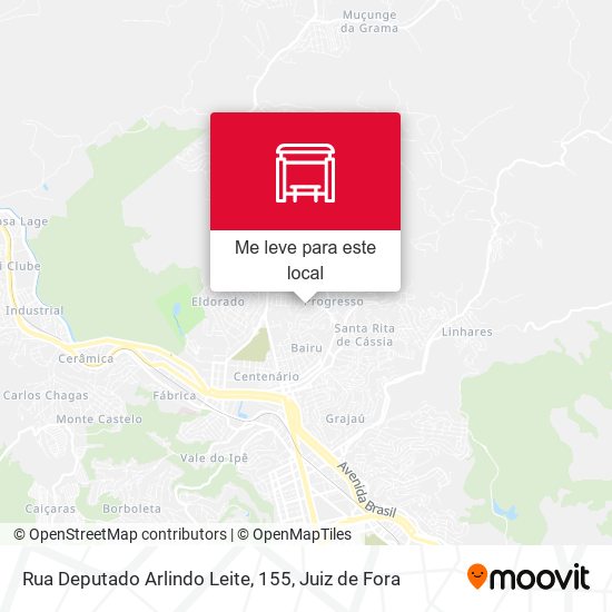 Rua Deputado Arlindo Leite, 155 mapa