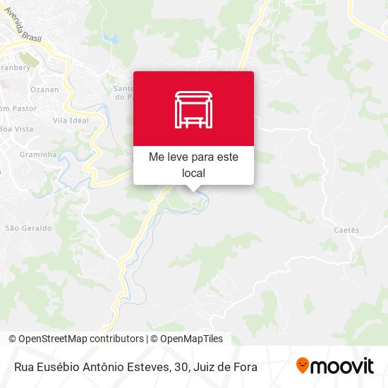 Rua Eusébio Antônio Esteves, 30 mapa