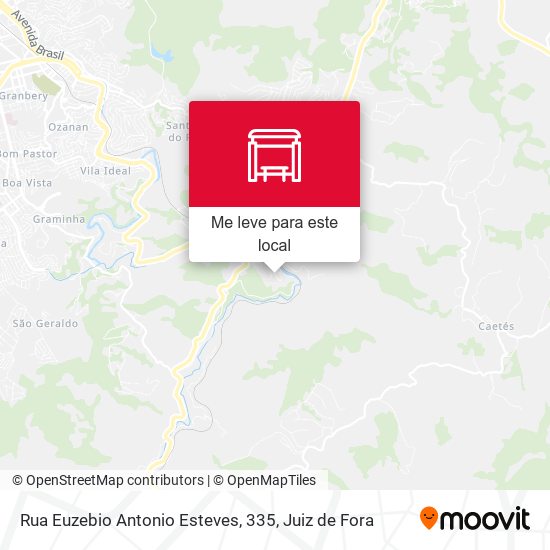 Rua Euzebio Antonio Esteves, 335 mapa