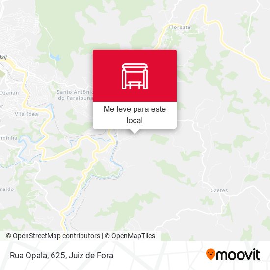 Rua Opala, 625 mapa