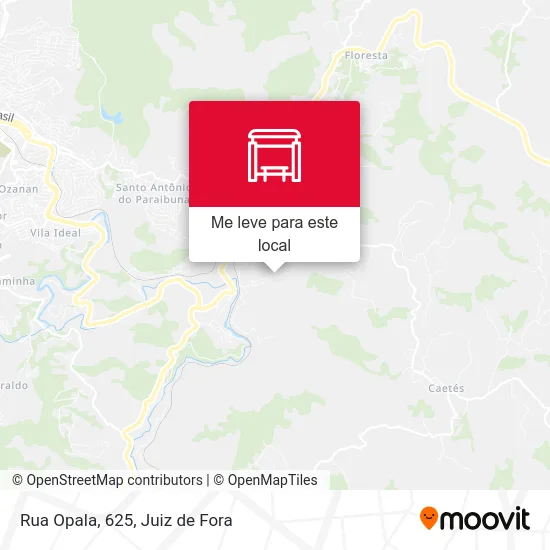 Rua Opala, 625 mapa
