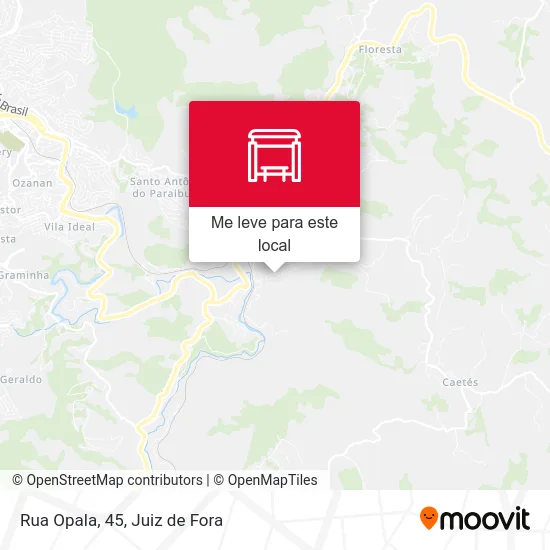 Rua Opala, 45 mapa