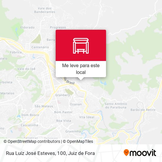 Rua Luíz José Esteves, 100 mapa