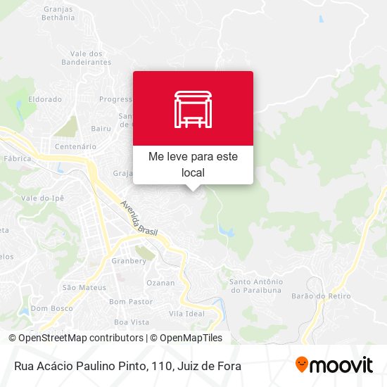 Rua Acácio Paulino Pinto, 110 mapa