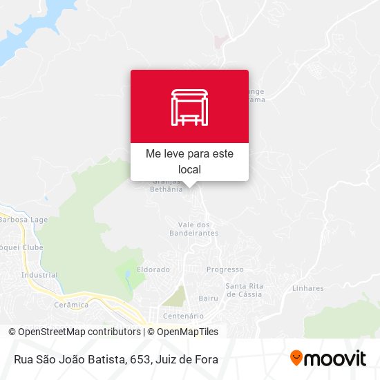 Rua São João Batista, 653 mapa