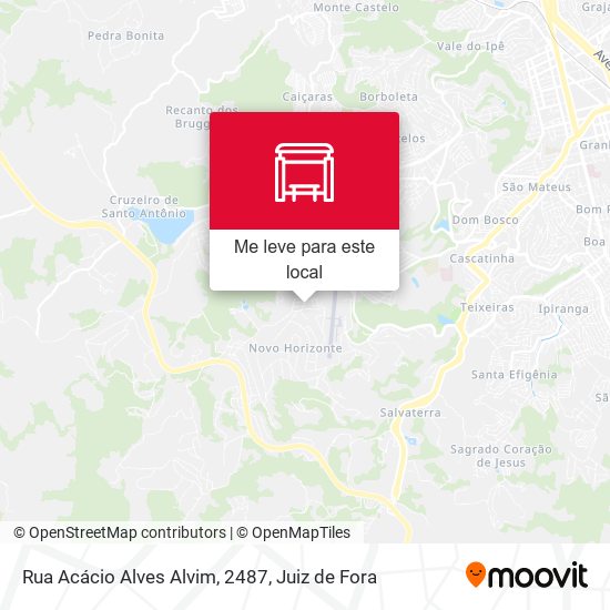 Rua Acácio Alves Alvim, 2487 mapa