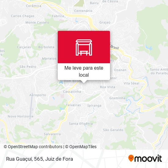 Rua Guaçuí, 565 mapa
