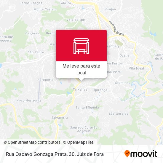Rua Oscavo Gonzaga Prata, 30 mapa