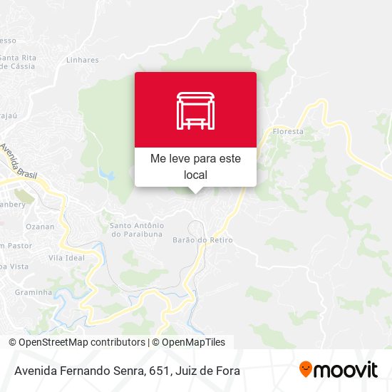 Avenida Fernando Senra, 651 mapa