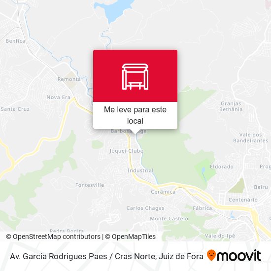 Av. Garcia Rodrigues Paes / Cras Norte mapa