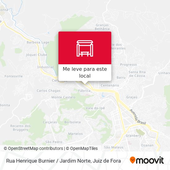 Rua Henrique Burnier / Jardim Norte mapa