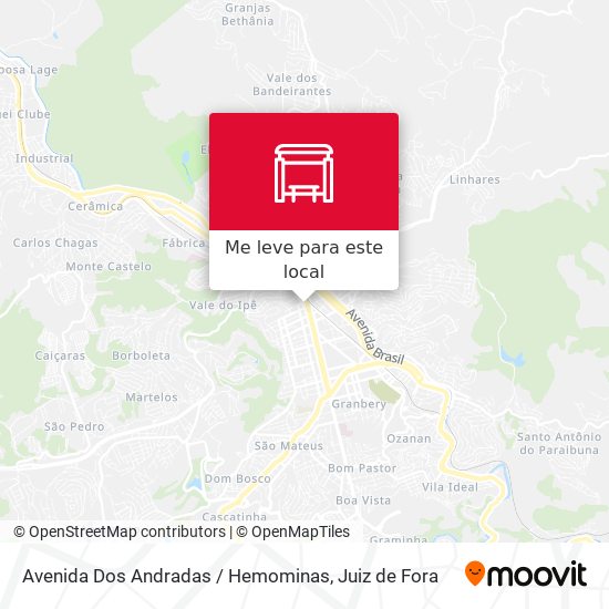 Avenida Dos Andradas / Hemominas mapa