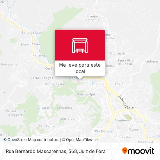 Rua Bernardo Mascarenhas, 568 mapa