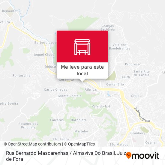 Rua Bernardo Mascarenhas / Almaviva Do Brasil mapa