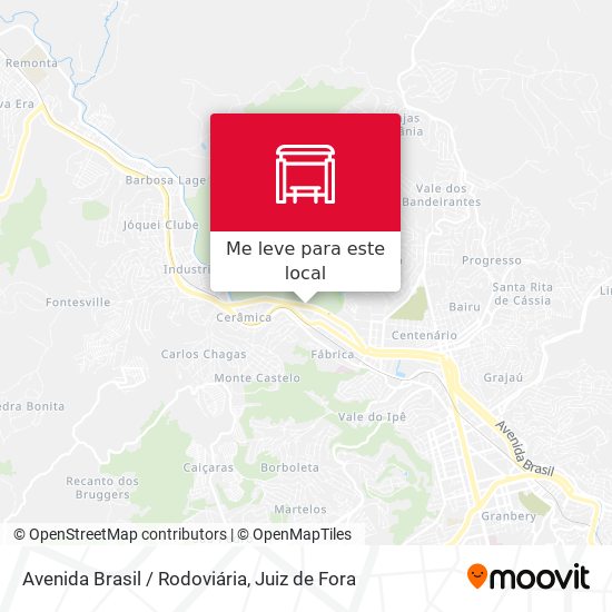 Avenida Brasil / Rodoviária mapa