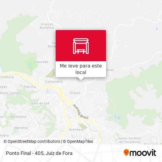 Ponto Final - 405 mapa