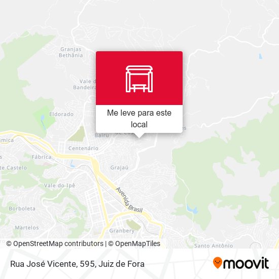 Rua José Vicente, 595 mapa