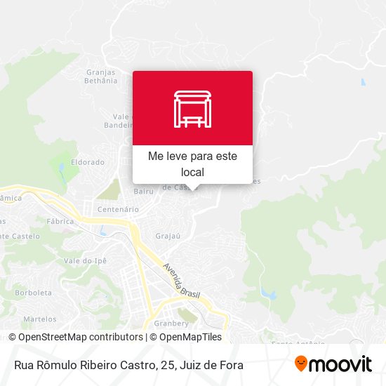 Rua Rômulo Ribeiro Castro, 25 mapa