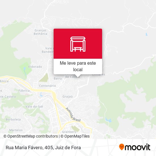 Rua Maria Fávero, 405 mapa