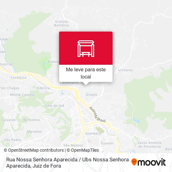 Rua Nossa Senhora Aparecida / Ubs Nossa Senhora Aparecida mapa