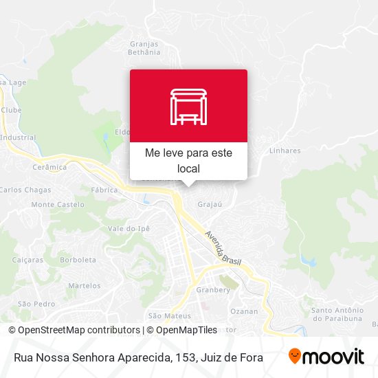 Rua Nossa Senhora Aparecida, 153 mapa