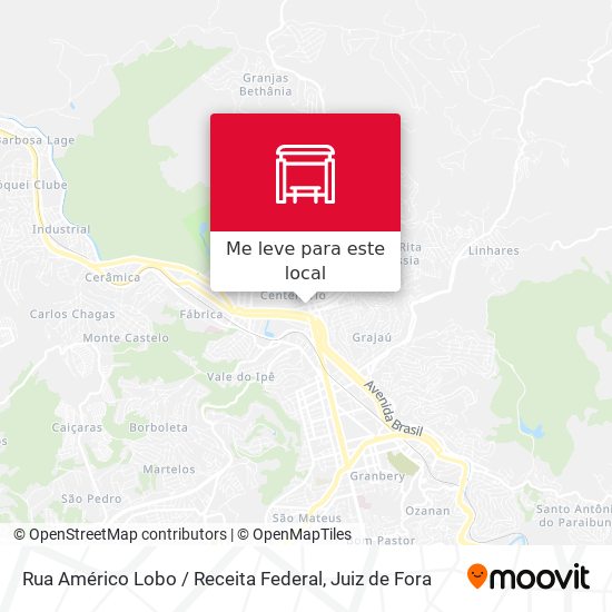 Rua Américo Lobo / Receita Federal mapa