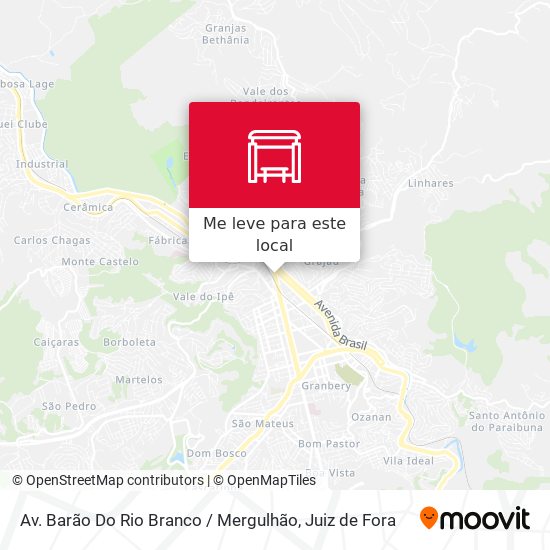 Av. Barão Do Rio Branco / Mergulhão mapa