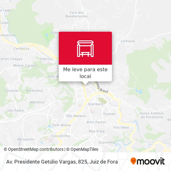 Av. Presidente Getúlio Vargas, 825 mapa