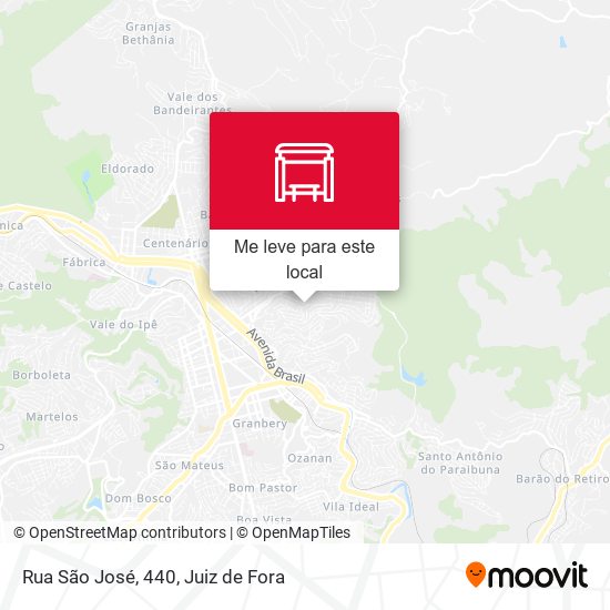 Rua São José, 440 mapa