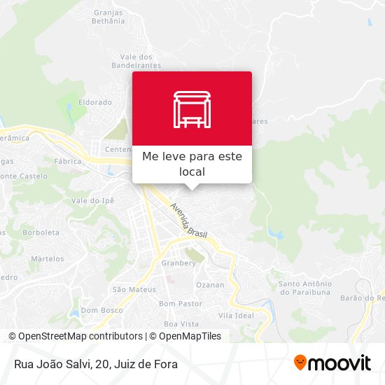 Rua João Salvi, 20 mapa