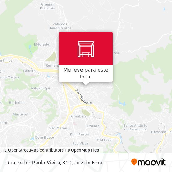 Rua Pedro Paulo Vieira, 310 mapa
