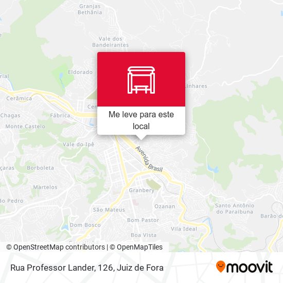 Rua Professor Lander, 126 mapa