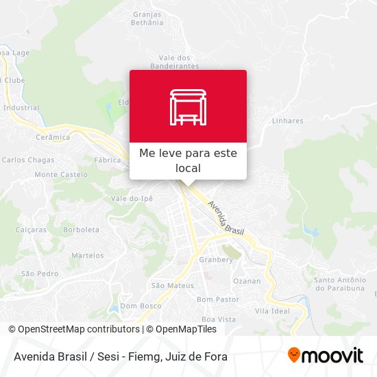 Avenida Brasil / Sesi - Fiemg mapa